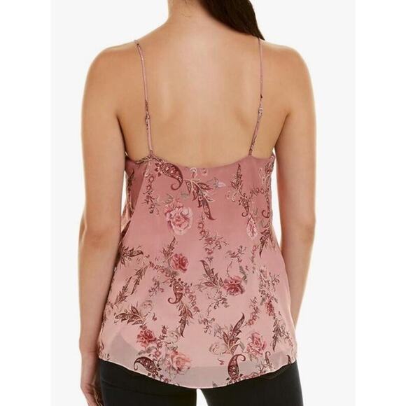 HAUTE HIPPIE Top Women’s Size Small No Regrets Cami Silk Pink Blouse Studded - Picture 2 of 9